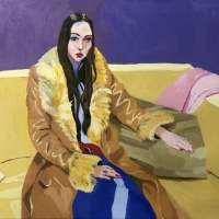 Woman in fur coat